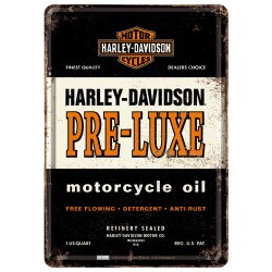 Placa metalica - Harley Davidson Pre-Luxe - 10x14 cm